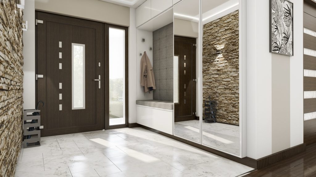 PVC entry doors