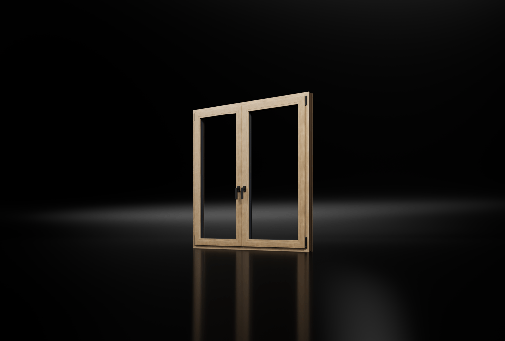 IGLO EDGE window in Turner Oak Amber finish