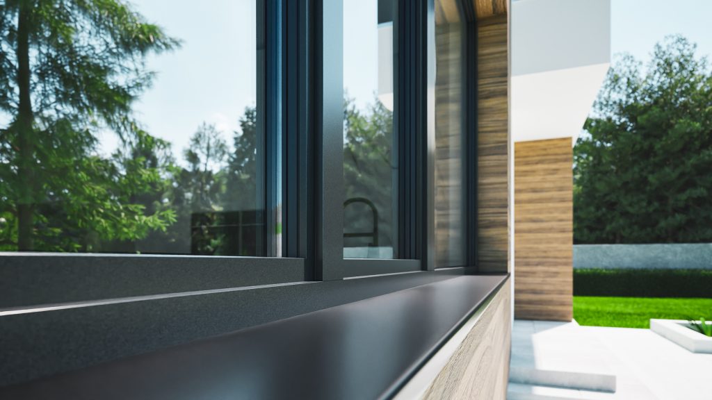 Close-up of the IGLO EDGE window frame