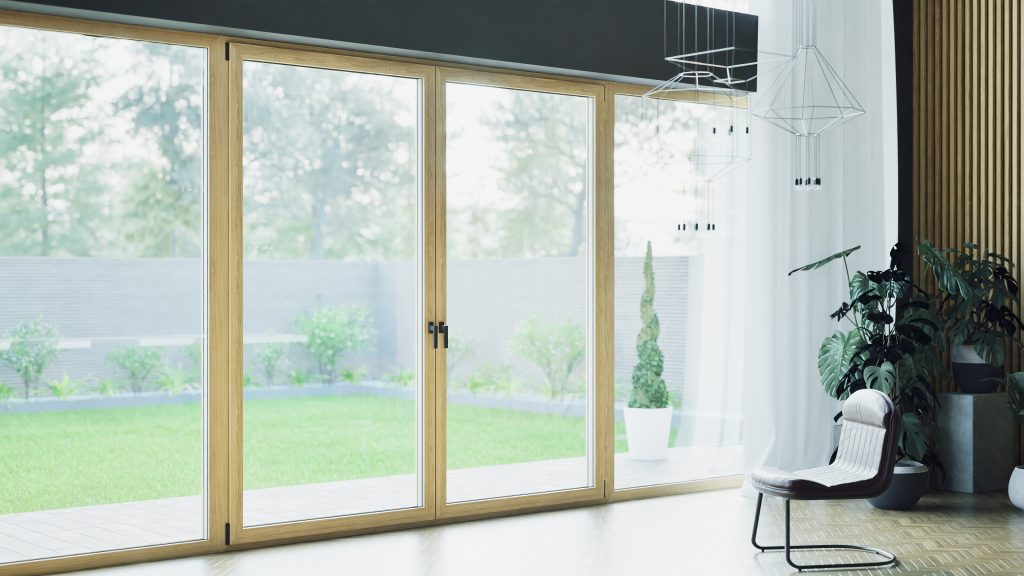 IGLO EDGE windows opening to a garden view